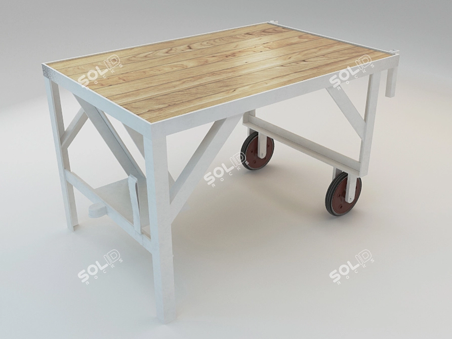 Scandinavian Style Coffee Table 3D model image 1