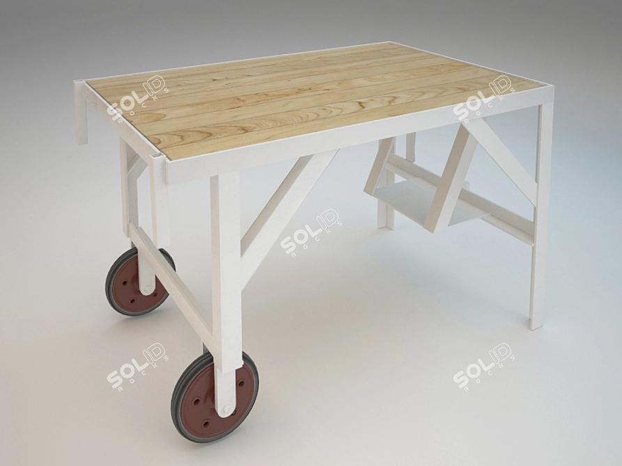 Scandinavian Style Coffee Table 3D model image 2