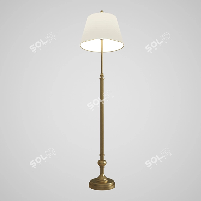 Retro Bookworm Floor Lamp 3D model image 1