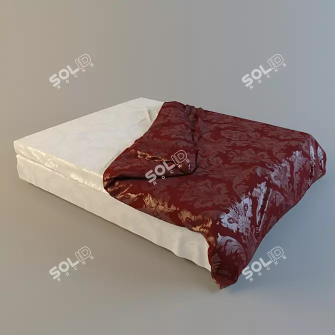 Cozy Dream Bed 3D model image 1