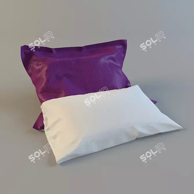 Luxury Comfort Pillows 3D model image 1