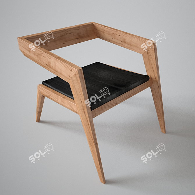 2R Avant-Garde Armchair: Sien Studio's Modern Masterpiece 3D model image 2