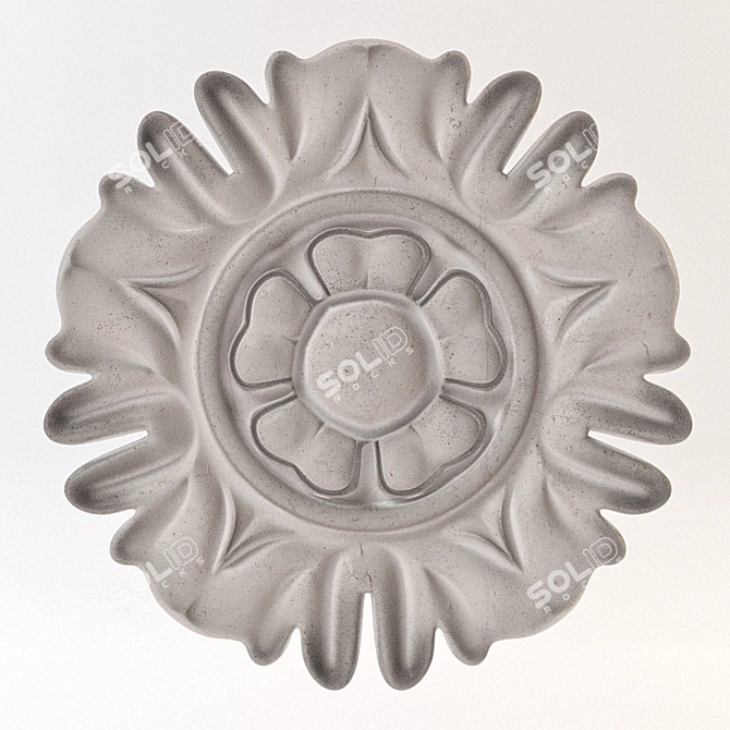 Classic Ornamental Rosette - 3D Model 3D model image 1