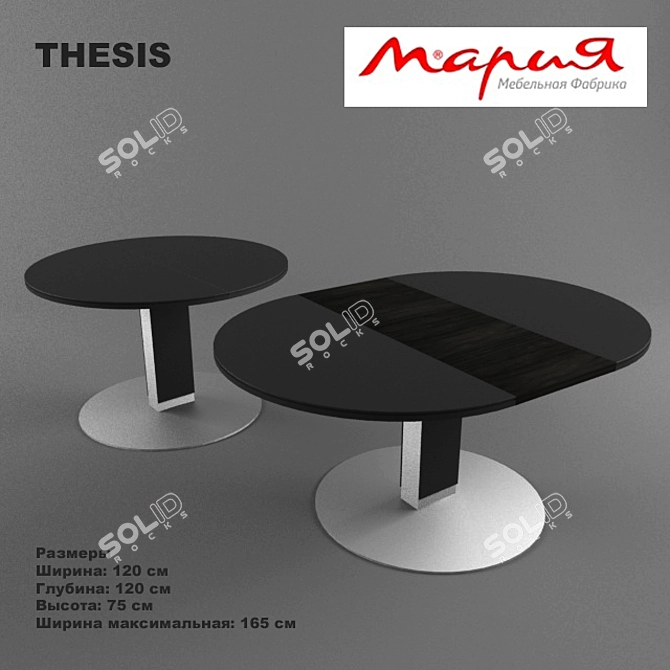 Thesis Maria Desk 3D model image 1