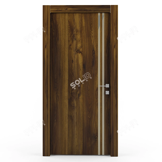 Modern Glass Door 3D model image 1