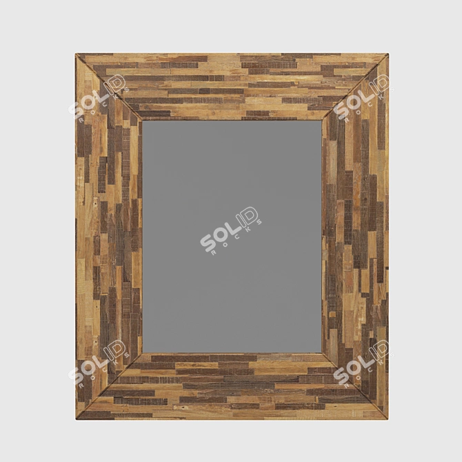 Elegant Reflection: Seguro Wall Mirror 3D model image 1