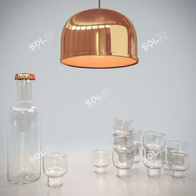 Elegant Decor Set 3D model image 1