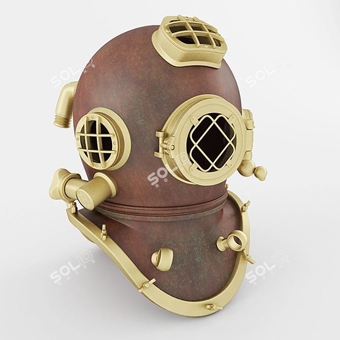 DiveSafe Helmet 3D model image 1