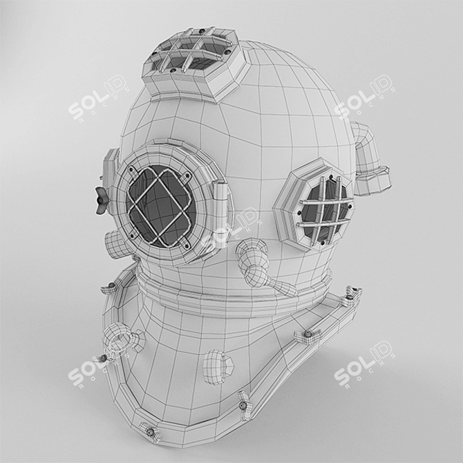 DiveSafe Helmet 3D model image 3