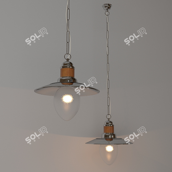 Maritime Inspired Lamp 3D model image 1