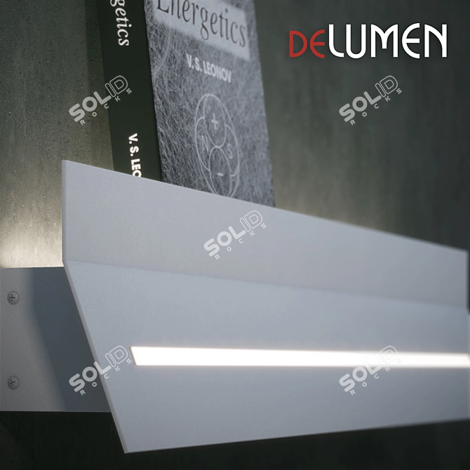 Modern Metal Wall Light: deLUMEN SOL-11 3D model image 2