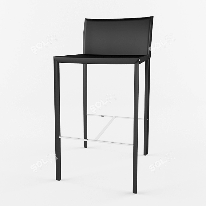 Title: Modern Bar Stool 3D model image 1