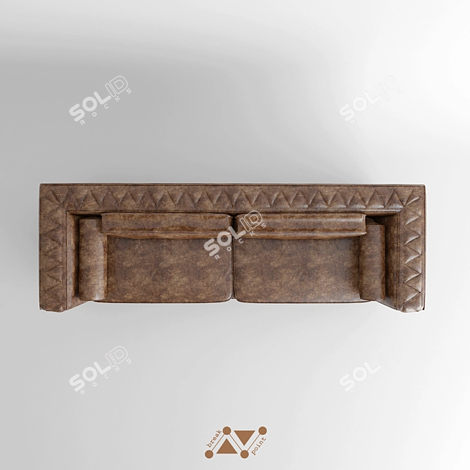 Sleek Comfort: Modern Sofa 3D model image 3