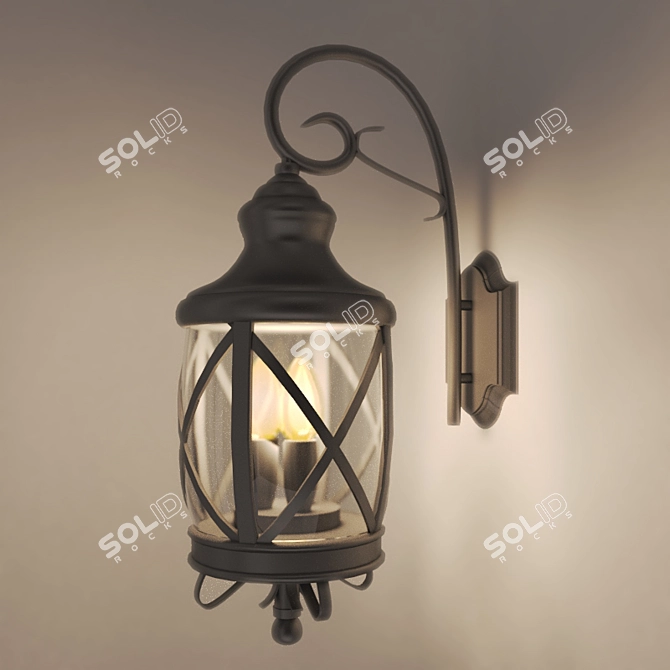 Outdoor Glow Wall Lighting 3D model image 1