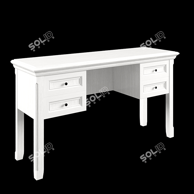 Classic Vanity Table 3D model image 1