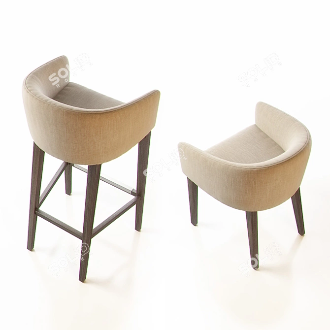 Accentuating Style with ACCENTO ALBERT Chairs 3D model image 2