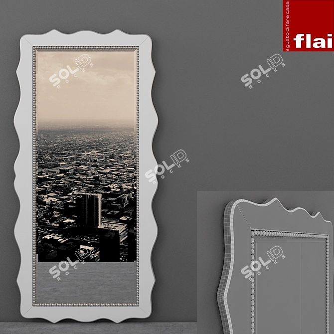 Reflected Elegance: "Flai" Mirrored Design 3D model image 1