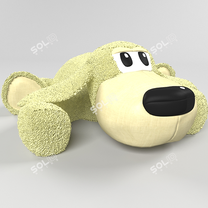 Fancy Toys Soft Dog Toy 3D model image 1