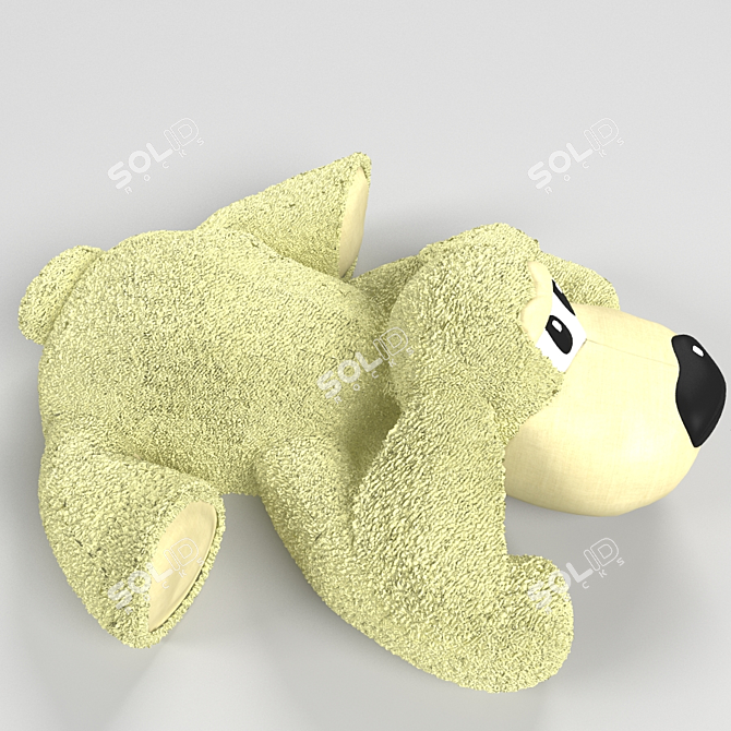 Fancy Toys Soft Dog Toy 3D model image 2