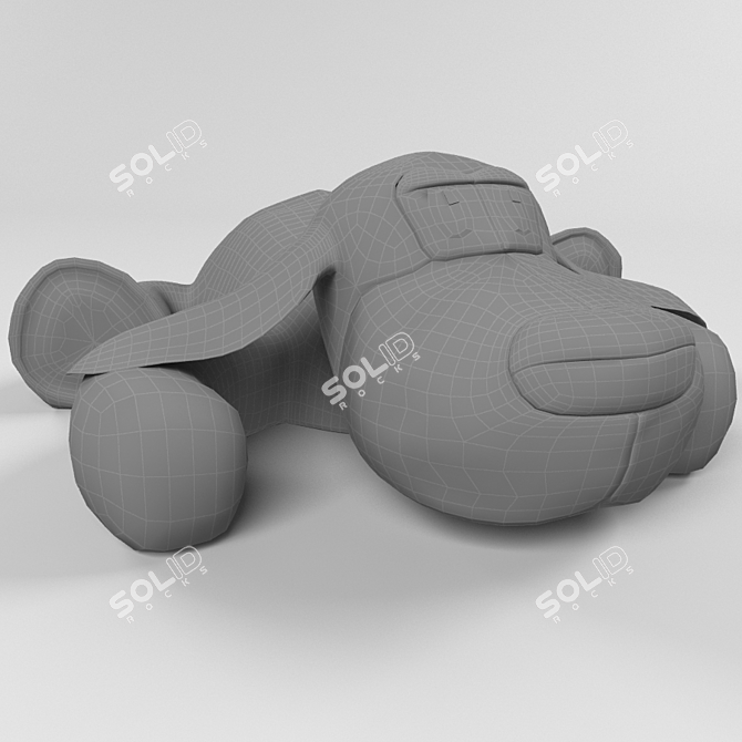 Fancy Toys Soft Dog Toy 3D model image 3