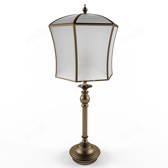 Chinese Table Lamp 3D model image 1