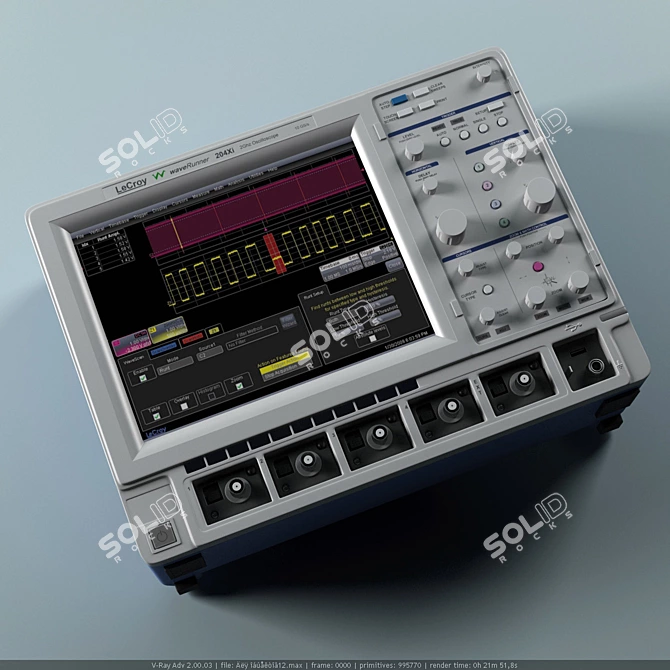 WaveMaster 2000 Oscilloscope 3D model image 1
