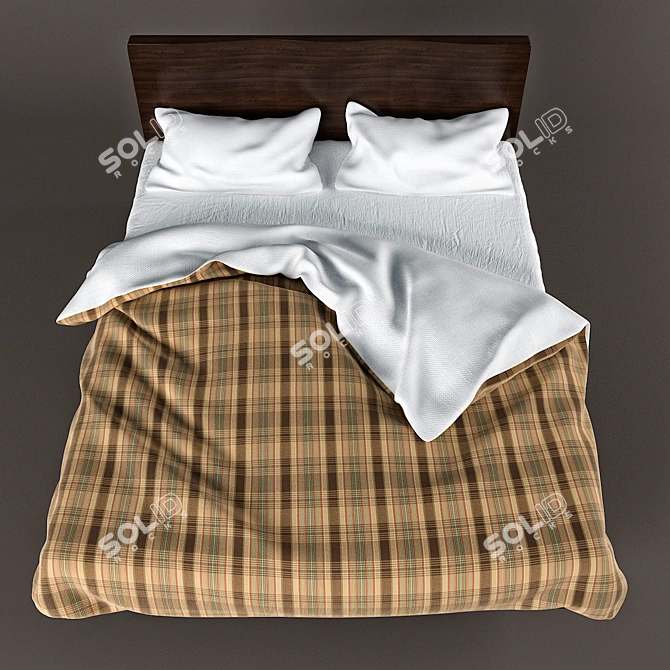 Sara Bed - Stylish and Elegant 3D model image 2