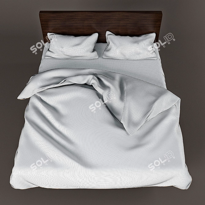 Sara Bed - Stylish and Elegant 3D model image 3