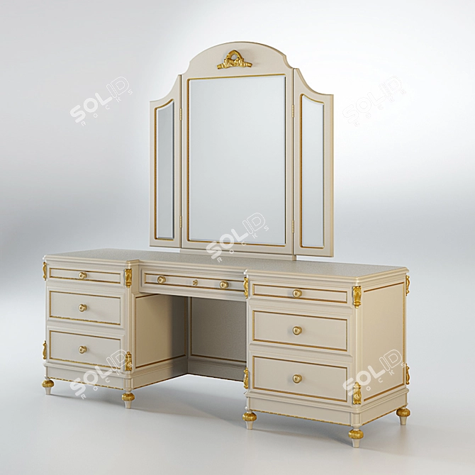 Elegant Vanity Set by Angelo Cappellini 3D model image 1