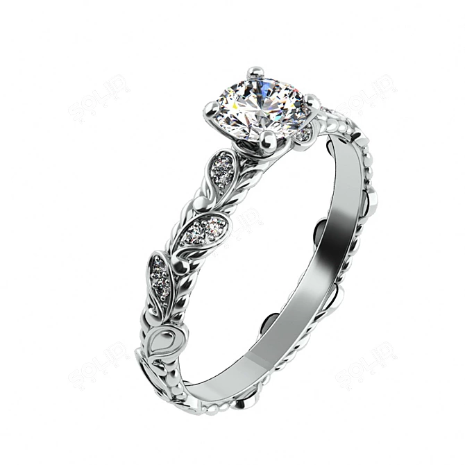 Eternal Love Diamond Ring 3D model image 1