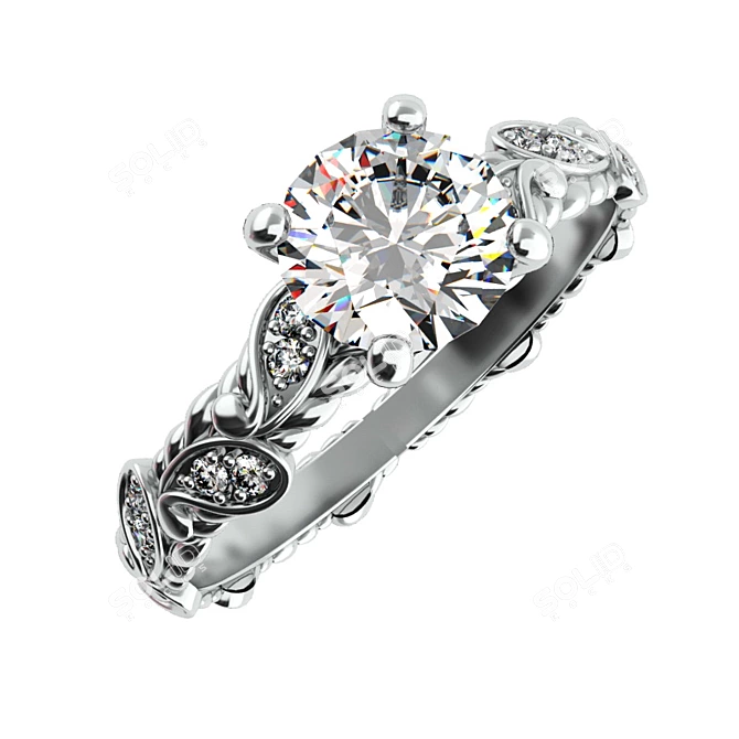 Eternal Love Diamond Ring 3D model image 2