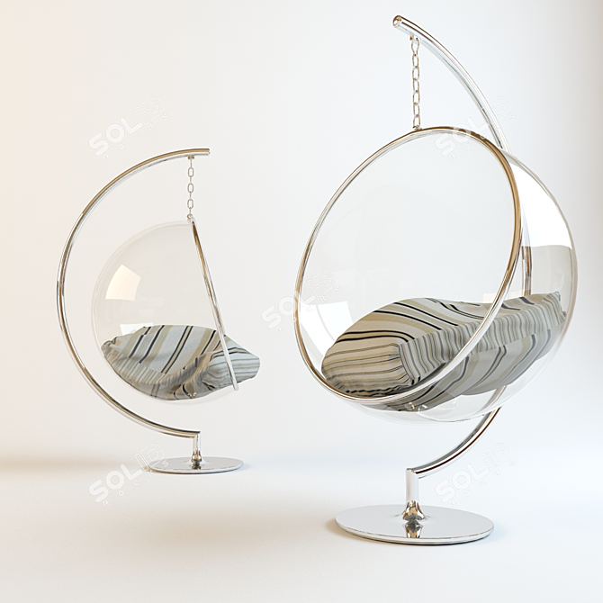 BUBBLE Chair Stand: Unique and Stylish 3D model image 1