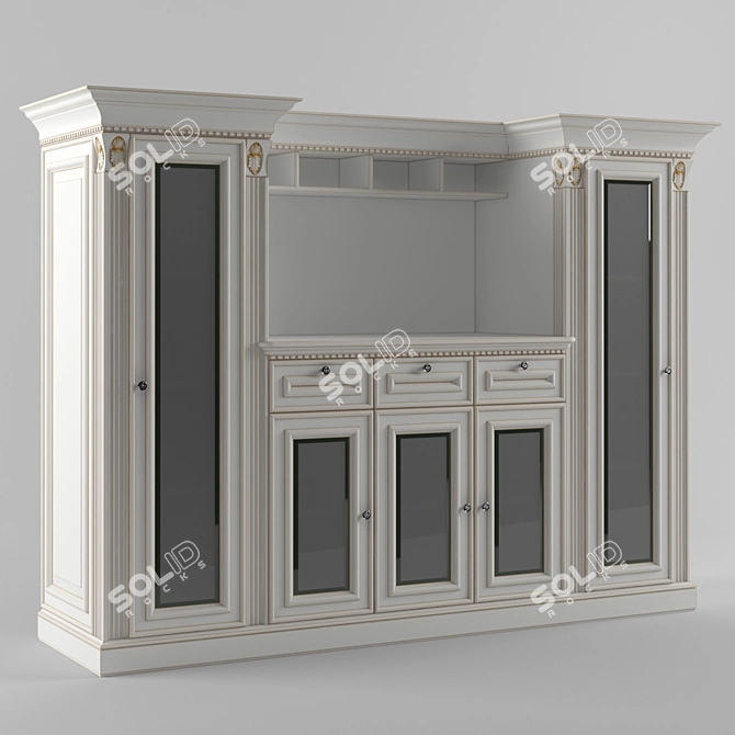 MEKRAN Collection GAZ: Wardrobe Showcase 3D model image 1