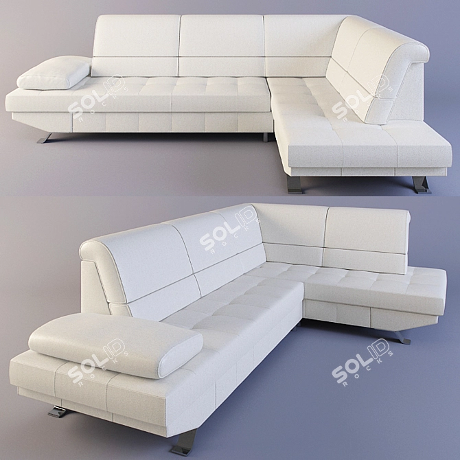 Modern Corner Sofa Fashion OTM/BK-3F 3D model image 1
