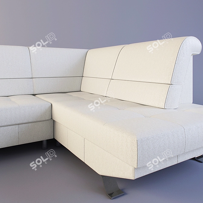 Modern Corner Sofa Fashion OTM/BK-3F 3D model image 2