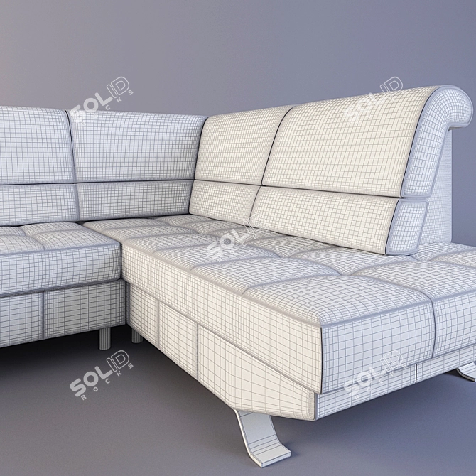 Modern Corner Sofa Fashion OTM/BK-3F 3D model image 3