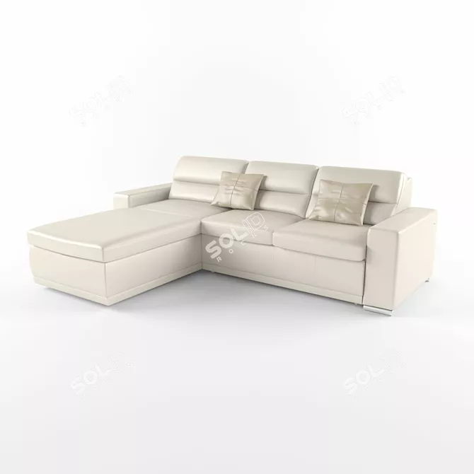 Cozy Corner Sofa 3D model image 1