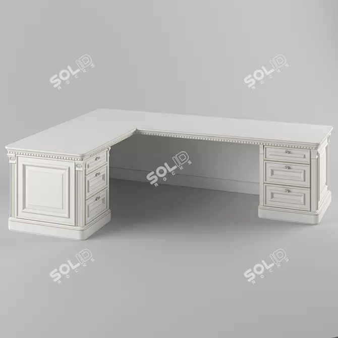 Modernize Your Space with MEKRAN Corner Table 3D model image 1
