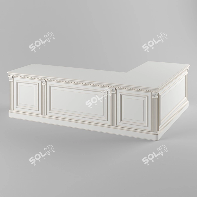 Modernize Your Space with MEKRAN Corner Table 3D model image 2