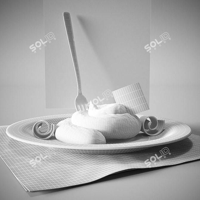 Buttered Herb Pate 3D model image 2