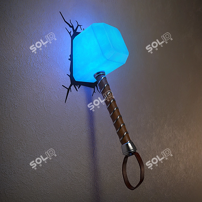 Marvelous Mjolnir 3D Lamp 3D model image 1