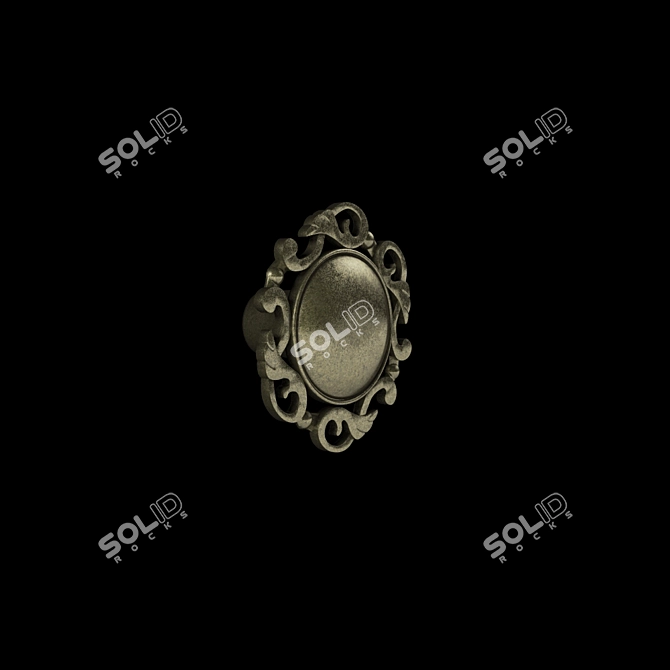 Elegant Furniture Handles Collection 3D model image 3