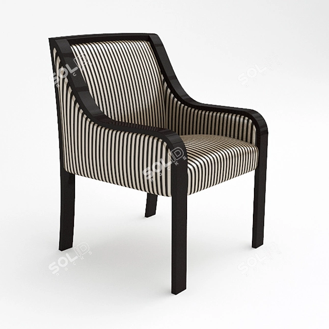 Ribbon Dining Armchair by J Robert Scott 3D model image 1