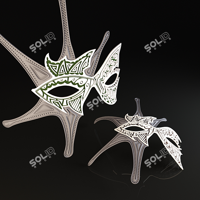 Decorative Mask 3D model image 1