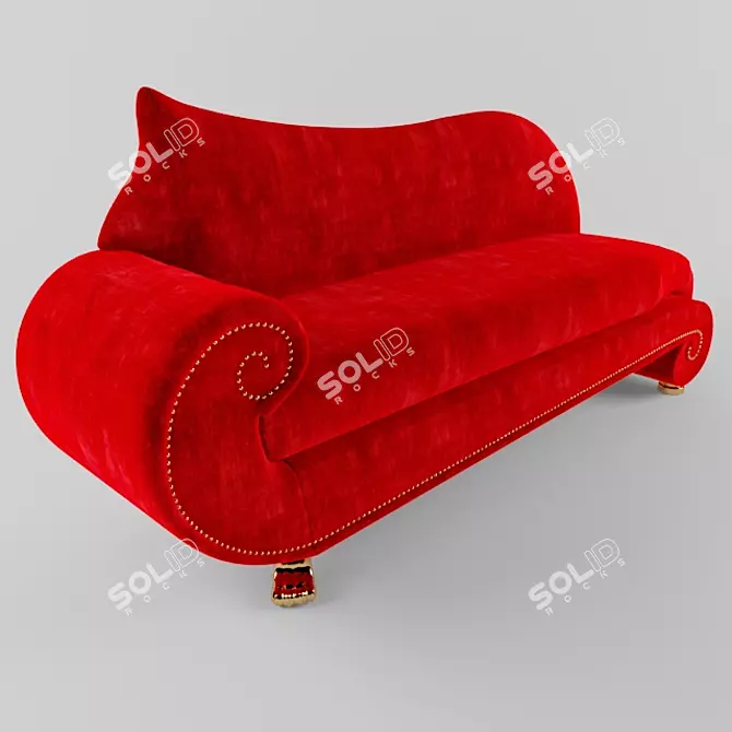 Gorgeous GAUDI Couch 3D model image 1