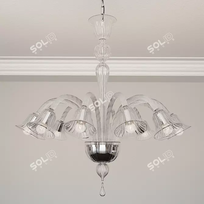 Grandiose Venetian Ca'Balbi 8006/12 Chandelier 3D model image 1