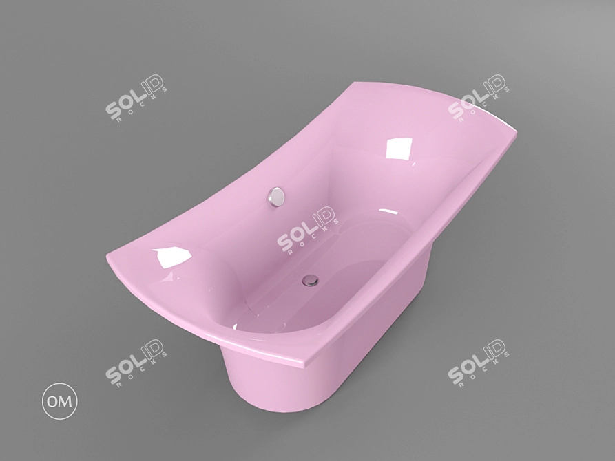 BEL CANTO 1800 - Luxury Freestanding Bathtub 3D model image 1