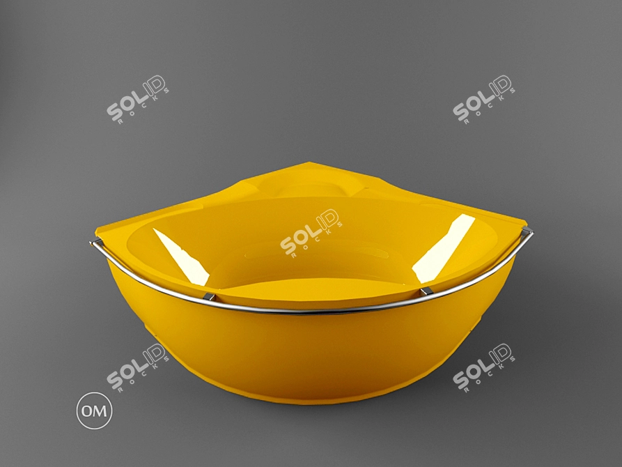 Luxury PAA Bolero Bathtub 3D model image 2