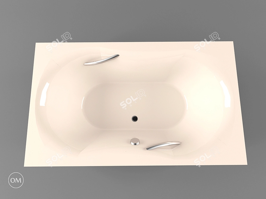 Elegant PAA Fanfara Bathtub 3D model image 1