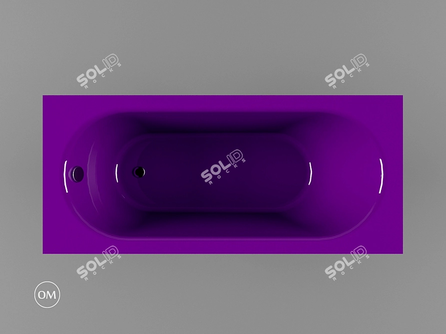 PAA VARIO LONG: Versatile and Spacious Bathtub 3D model image 1